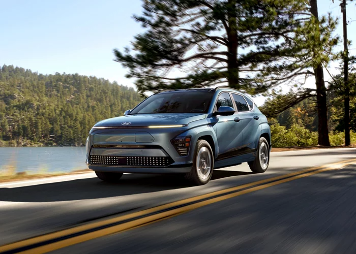 Hyundai Kona driving