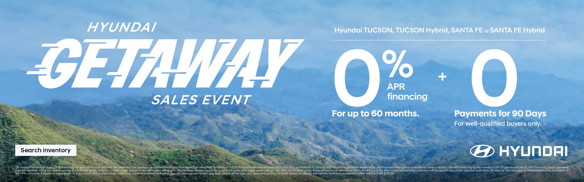 West Hyundai 2026 Getaway Sales Event Offer