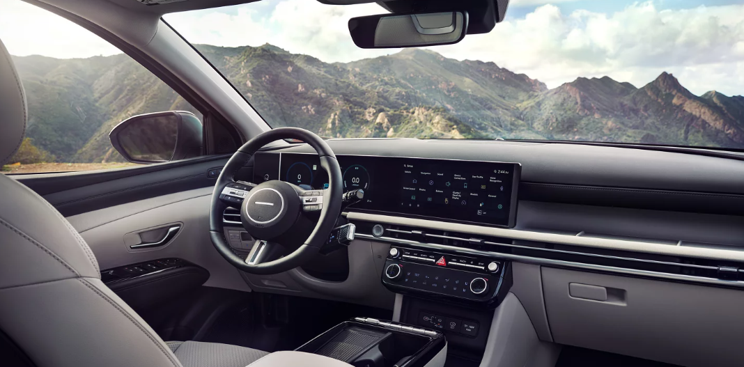 2026 Hyundai Tucson Plug-In Hybrid interior at Jerry V’s Honolulu Hyundai.