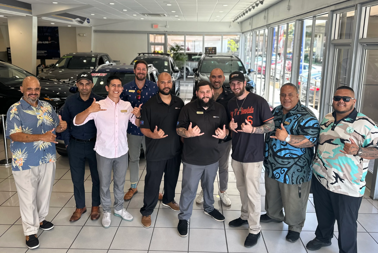 Jerry V's Honolulu Hyundai empolyees.